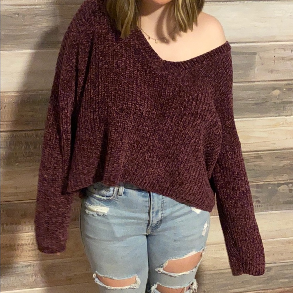 Burgundy Sweater